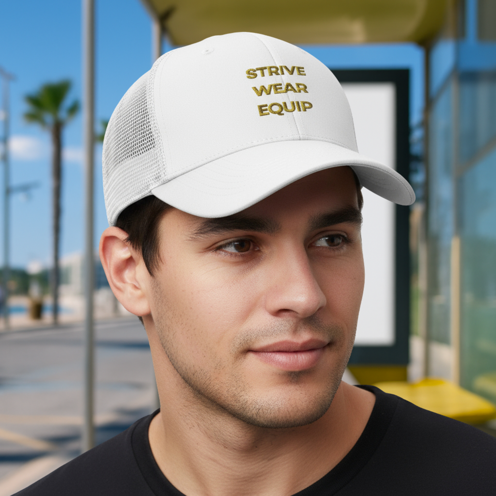 Mens Recycled 6-panel Trucker Hat - SWE