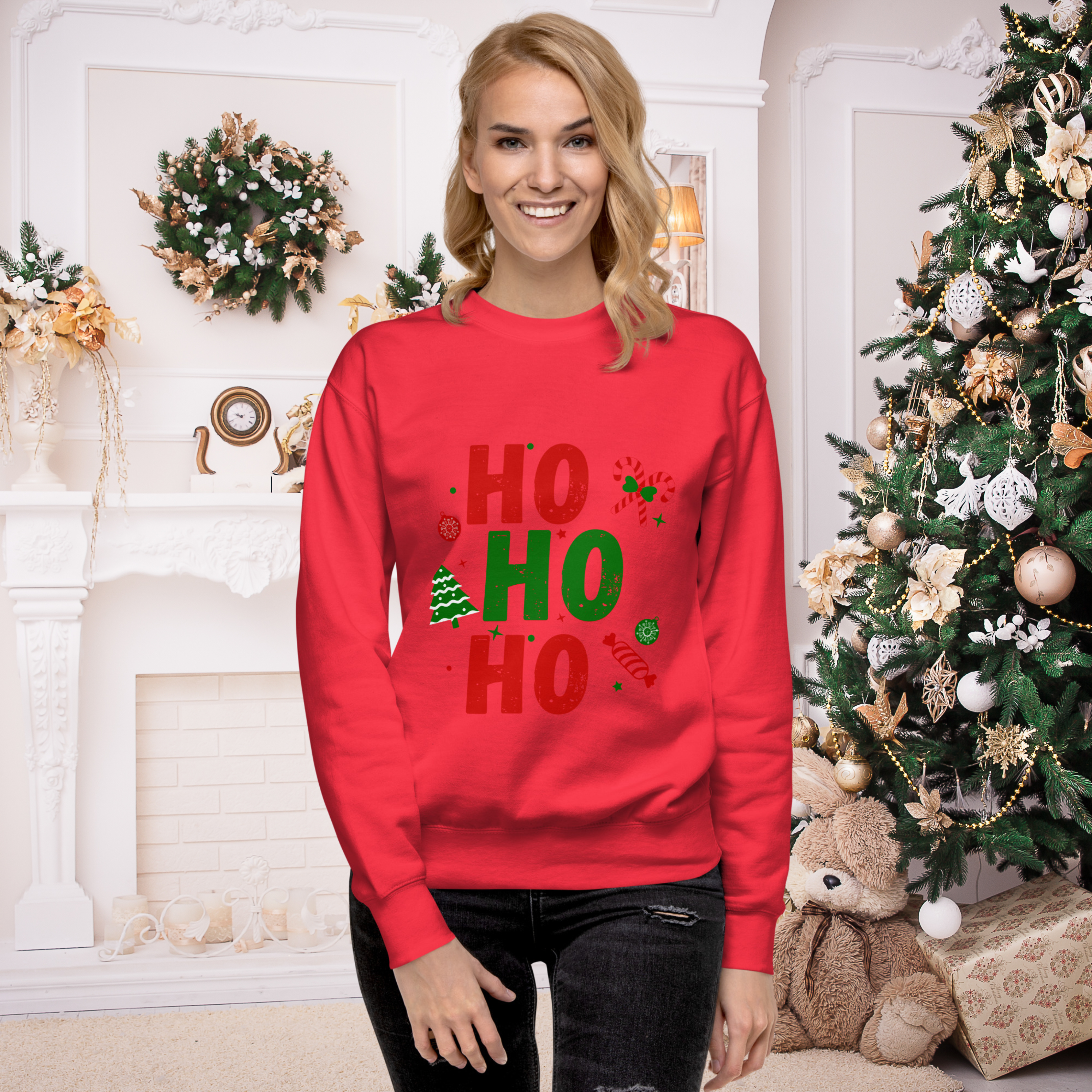Christmas Womens Jumper - Ho Ho Ho