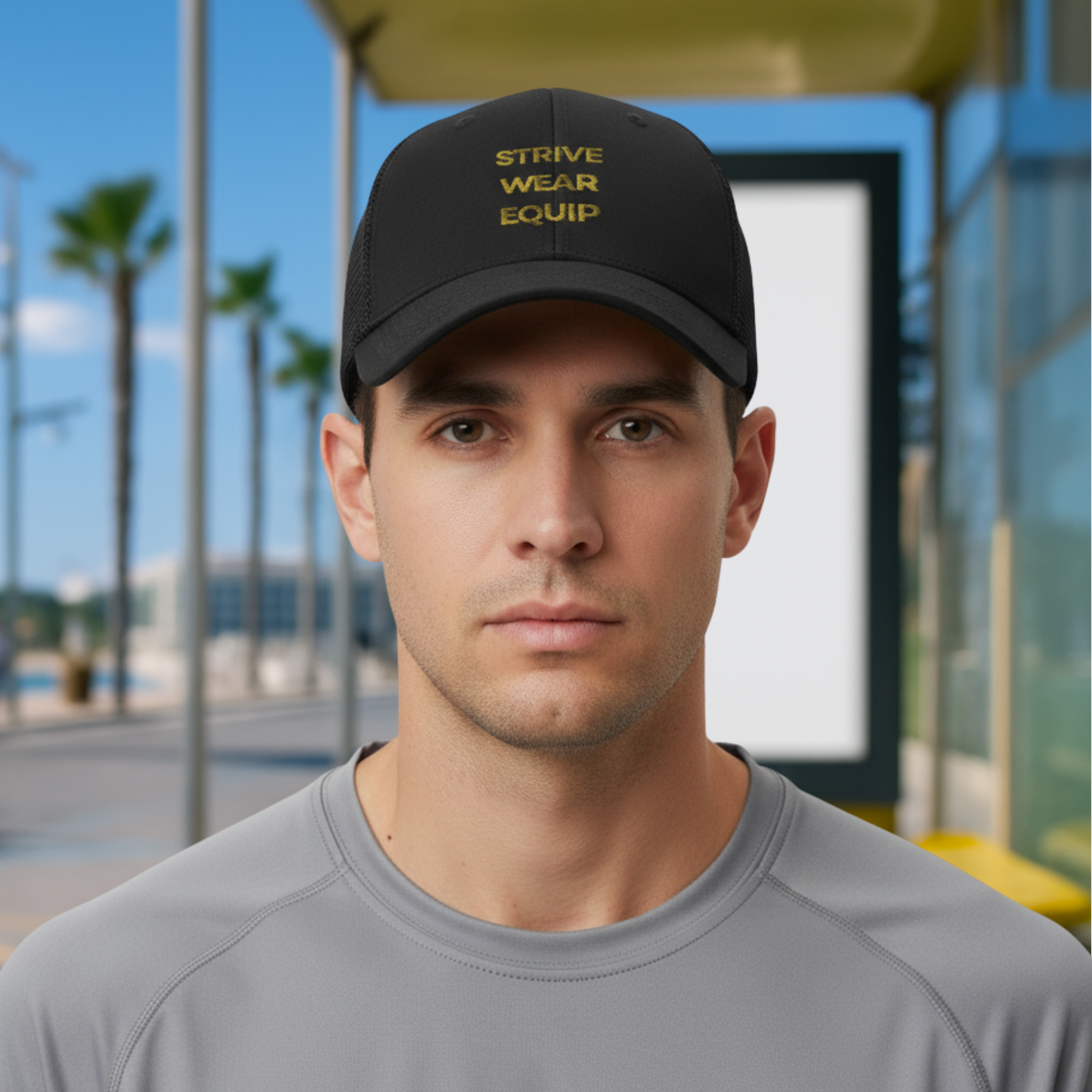 Mens Recycled 6-panel Trucker Hat - SWE