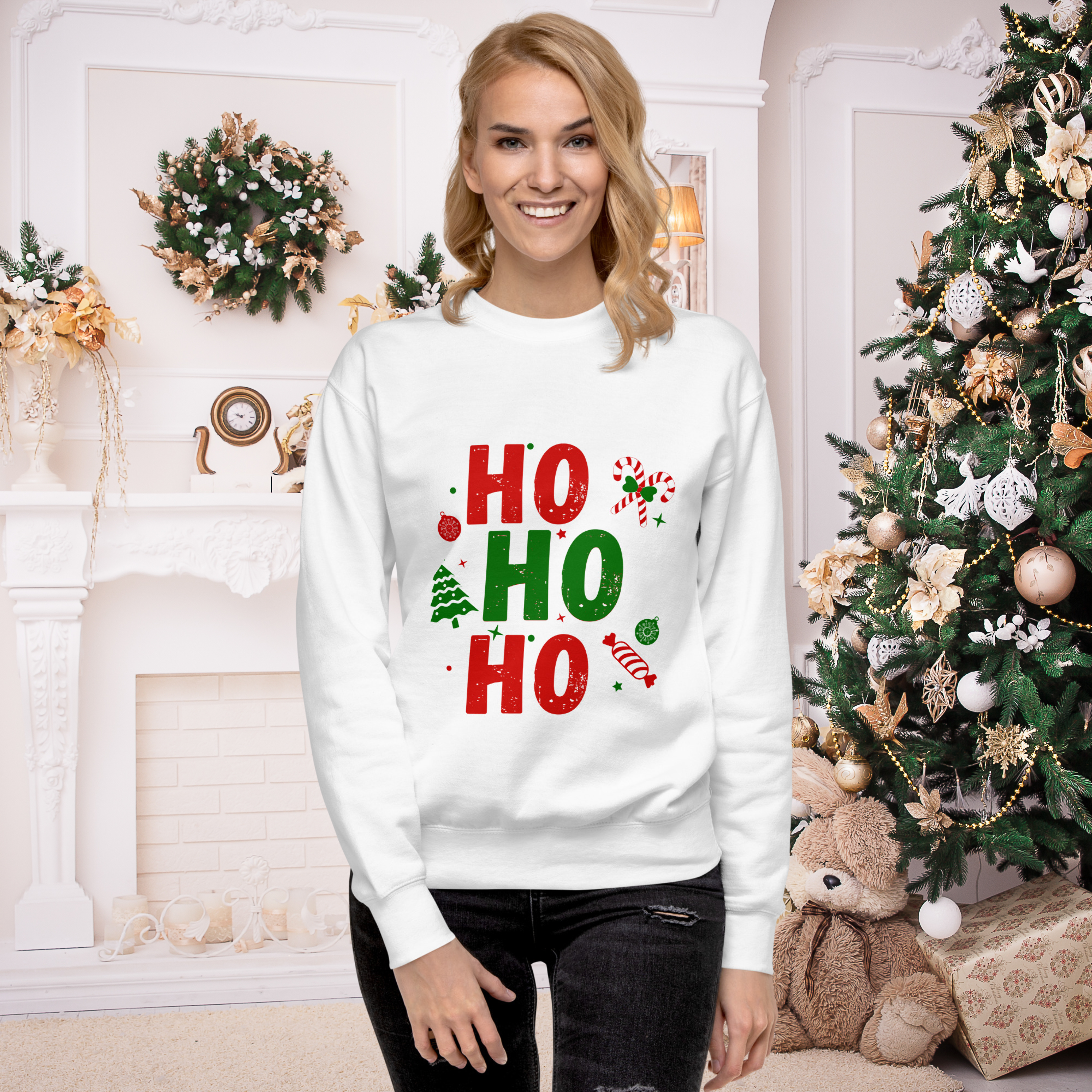 Christmas Womens Jumper - Ho Ho Ho