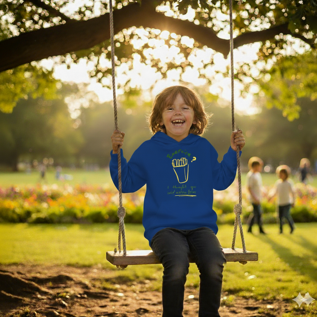 Youth Midweight Fleece Hoodie - Exercise?