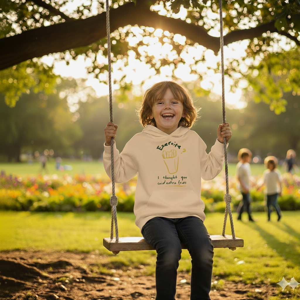 Youth Midweight Fleece Hoodie - Exercise?