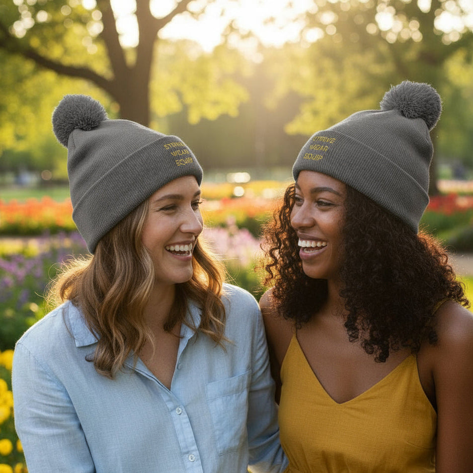 Womens Pom-Pom Beanie - SWE